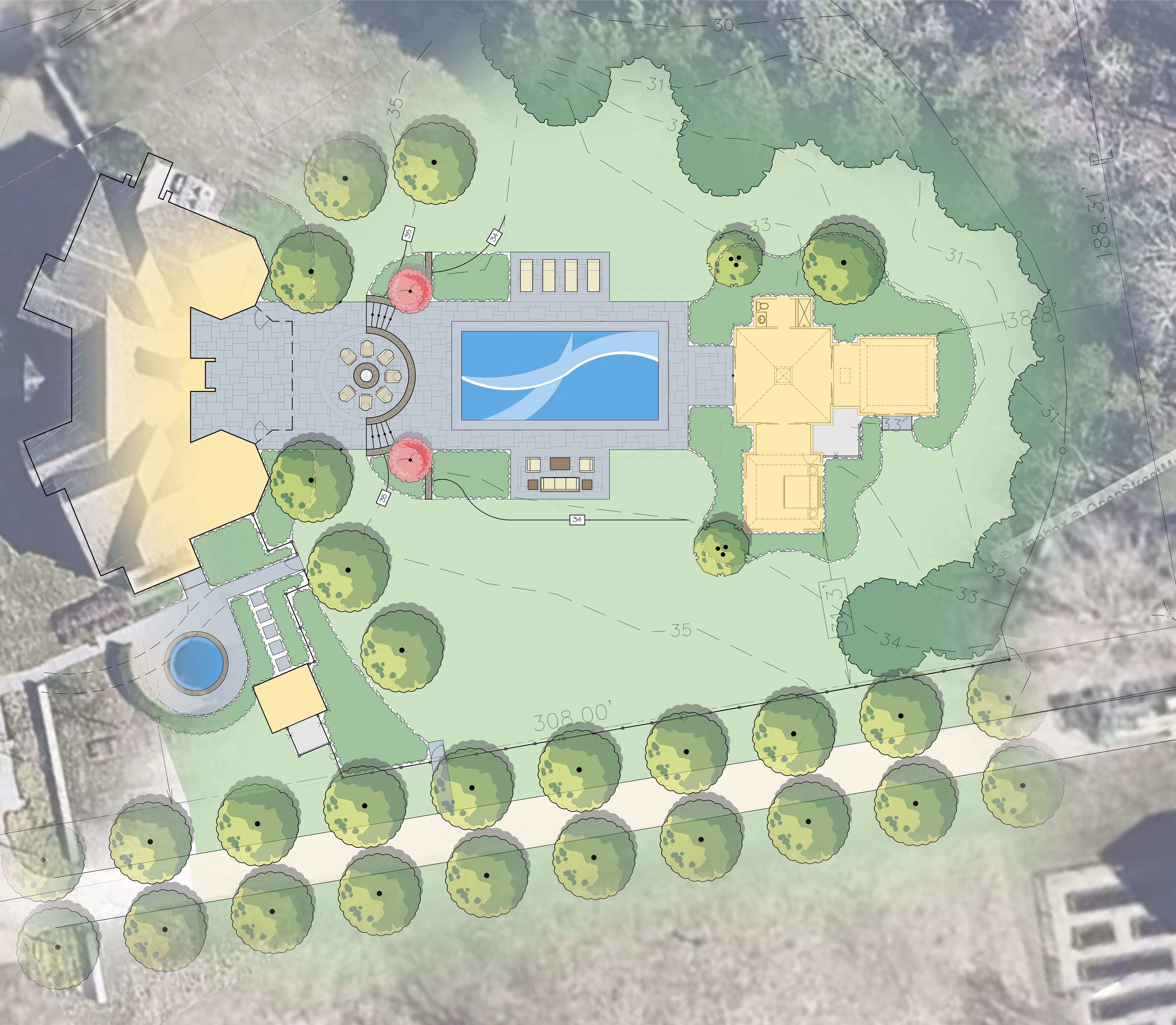 rendering of dennis estate site plan